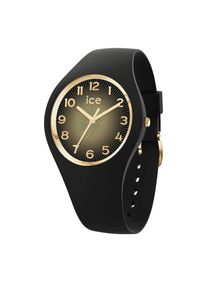 Ice Watch Quarzuhr ICE-WATCH "ICE champagne", schwarz (schwarz, schwarz, schwarz), Armbanduhren, Damen, Quarzuhr, Armbanduhr, Damenuhr, Silikonarmband, analog