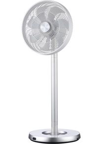 Sonnenk&ouml;nig Standventilator SONNENK&Ouml;NIG "Flex Fan, h&ouml;henverstellbar, 12 Stufen, praktisch verstaubar", silber (silberfarben), B:33cm T:33cm, Ventilatoren, Standventilator, bis 8h Timer, Schlafmodus, Fernbedienung, modernes Design