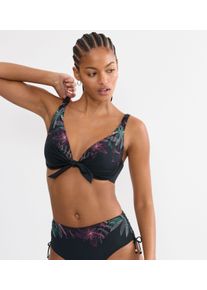 B&uuml;gel-Bikini-Top Triumph "Summer Tropics W", Damen, Gr. 44, Cup B, schwarz (schwarz combination), Microfaser, Obermaterial: 55% Polyamid, 45% Elasthan, Bikini-Oberteile B&uuml;gel-Bikini-Top, weich und formend