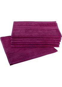 Gaestehandtuecher Dyckhoff "Siena", rot (vino), B:30cm L:50cm, Frottier, Obermaterial: 100% Baumwolle, Handt&uuml;cher, Gaestehandtuecher, mit Bord&uuml;re