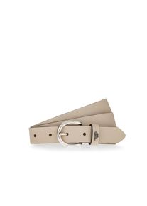 Lederg&uuml;rtel Mustang "Harper", Damen, Gr. 90, beige, Rindsleder, G&uuml;rtel Lederg&uuml;rtel, schmale Form, 2,5 cm breit, aus Rindsleder, mit ovaler Schlie&szlig;e