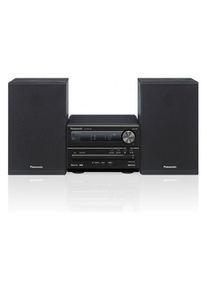 Panasonic Mikro-HiFi-System SC-PM250EE-K (Bluetooth, CD Player, 2x 20 W), Stereoanlage, Schwarz
