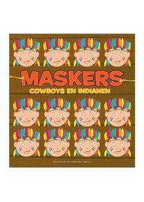 Central Books Masken: Cowboys und Indianer