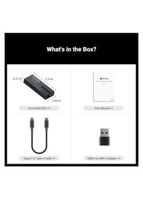 Fosi Audio DS1, 32-Bit/768 kHz DAC und Kopfh&ouml;rerverst&auml;rker (USB-DAC), Kopfh&ouml;rerverst&auml;rker, Schwarz