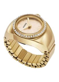 Fossil, Armbanduhr, Watch Ring, Gold, (Analoguhr, 15 mm)