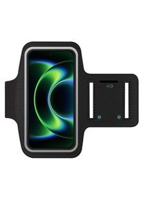 SmartFitness Handy Sport Armband, Smartphone Sportarmband, Schwarz, Transparent
