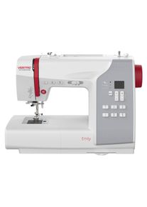 Veritas Emily, N&auml;hmaschine, Grau, Rot, Weiss