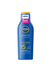 Nivea, Sonnencreme, Protect & Moisture Lotion SPF 15 (SPF 15, 200 ml)