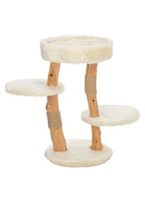 Trixie Kratzbaum Santo, 73 cm, Creme (73 cm, Creme, Holz), Katzenbaum