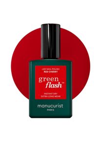 manucurist, Nagellack, Green Flash Nagellack Red Cherry (Red cherry, Gel-Effekt Nagellack)