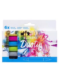 Talens, Malstifte, ECOLINE DUOTIP - Farbstifte Set (6x)