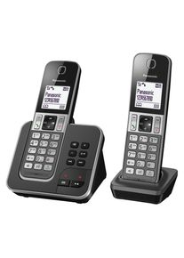 Panasonic compatible KX-TGD322 T&eacute;l&eacute;phones sans Fil R&eacute;pondeur Ecran Noir, Telefon, Grau, Schwarz