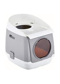 S&S - Katzentoilette Cat Residence - Grau - 54.9 x 45.9 x 49.2 cm, Katzenklo