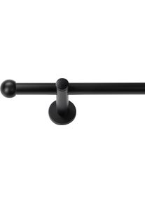 Gardinenstange SN DECO GROUP "Gardinenstange Stra&szlig;burg &Oslash; 19 mm, 1-l&auml;ufig, Fixma&szlig;, verschraubt", schwarz, L:160cm &Oslash;:19mm, Gardinenstangen, Gardinenstange