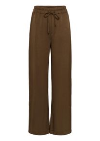 Stoffhose Saint Tropez "Casual Hose TheoSZ", Damen, Gr. XL, N-Gr, braun (schwarz earth), Obermaterial: 52% Polyester Pol. recyc.. 43% Viskose CV. 5% Elasthan EL., Hosen Stoffhose