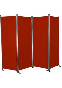 Paravent, rot (bordeaux), B:170cm H:165cm, Acryl, Angerer FREIZEITM&Ouml;BEL, Stellw&auml;nde, Paravent, (B/H): ca. 170x165 cm