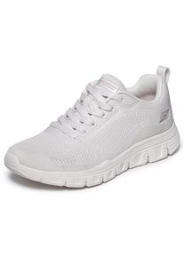 Sneaker Skechers "BOBS B LITE", Damen, Gr. 39, wei&szlig; (sanftes wei&szlig;), Textil, Schuhe Sneaker, Schn&uuml;rschuh, Halbschuh, Freizeitsneaker mit Memory Foam