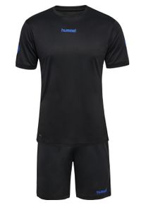 Trainingsanzug Hummel "HMlBLAZE CLUB 26 POLY SET", Damen, Gr. XS, schwarz, blau, Sportanz&uuml;ge Trainingsanzug, Interlock-Gewebe, pflegeleicht, mit elastischem Bund, normale Passform