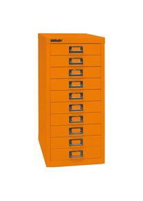 Bisley, Aktenschrank, MultiDrawer L2910 Schubladenschrank orange 10 Schubladen 27,8 x 38,0 x 59,0 cm (27.80 x 38 x 59 cm)