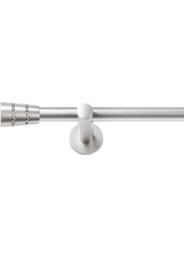 Gardinenstange SN DECO GROUP "Gardinenstange Rennes &Oslash; 19 mm, 1-l&auml;ufig, Fixma&szlig;, verschraubt", chrom matt, L:160cm &Oslash;:19mm, Gardinenstangen, Gardinenstange