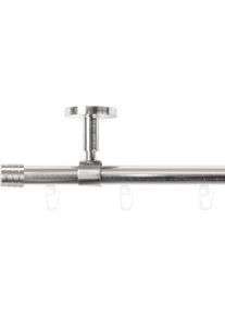 Gardinenstange SN DECO GROUP "Gardinenstange Innenlauf Lille &Oslash; 19 mm, 1-l&auml;ufig, Fixma&szlig;, verschraubt", silber (edelstahl optik), B/L: 480cm &Oslash; 19mm, Gardinenstangen, Gardinenstange