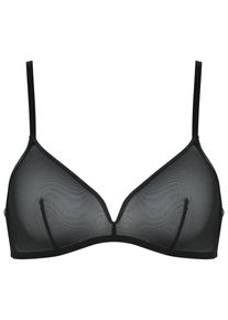 B&uuml;gelloser BH Naturana, Damen, Gr. 95, Cup A, schwarz, Obermaterial: 91% Polyamid, 9% Elasthan, BHs B&uuml;gelloser BH