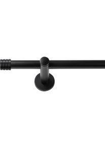Gardinenstange SN DECO GROUP "Gardinenstange Lille &Oslash; 19 mm, 1-l&auml;ufig, Fixma&szlig;, verschraubt", schwarz, B/L: 440cm &Oslash; 19mm, Gardinenstangen, Gardinenstange