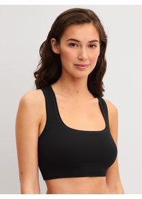 Bustier Calida, Damen, Gr. XS (36/38), N-Gr, schwarz, Obermaterial: 79% Modal, 15% Polyamid, 6% Elasthan, BHs Bustier