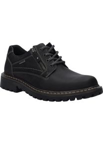 Schn&uuml;rschuh Josef Seibel "Chance 45", Herren, Gr. 49, schwarz, Leder, Schuhe Schn&uuml;rschuh, Halbschuh mit wasserabweisender Tex-Ausstattung, G-Weite