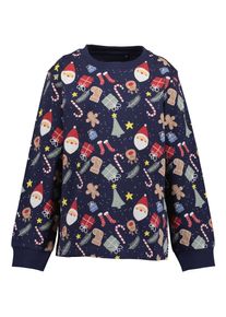 Schlafanzug Blue Seven, Jungen, Gr. 92/98, bunt (nachtblau), Jersey, Obermaterial: 100% Baumwolle, bedruckt, Basic lang, Rundhals, Homewear-Sets Schlafanzug, Baumwolle