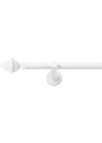Gardinenstange SN DECO GROUP "Gardinenstange Nantes &Oslash; 19 mm, 1-l&auml;ufig, Fixma&szlig;, verschraubt", wei&szlig;, L:300cm &Oslash;:19mm, Gardinenstangen, Gardinenstange