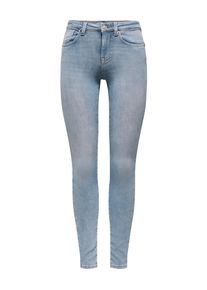 Skinny-fit-Jeans Only "ONLPOWER MID SKIN PUSHUP DNM REA968 NOOS", Damen, Gr. S (36), L&auml;nge 32, blau (special blau grau denim), Denim/Jeans, Obermaterial: 92% Baumwolle, 6% Polyester, 2% Elasthan, unifarben, skinny fit lang, Jeans Skinny-fit-Jeans, Baumwollmischung, skinny fit