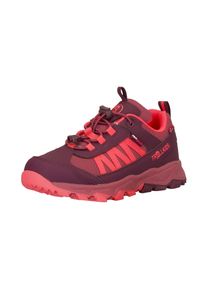 Outdoorschuh Trollkids "Kids Tronfjell Hiker Low", Kinder, Gr. 40, lila (deep ruby, frozen berry, pink salmon), Synthetik, Textil, Schuhe Outdoorschuh, wasserdicht