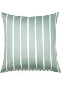 Kissenbezug Janine "modernclassic 39028-28", gr&uuml;n (salbeigr&uuml;n), B:80cm L:80cm, Mako-Satin, Obermaterial: 100% Baumwolle, Kissenbez&uuml;ge, Kissenbezug, mit Rei&szlig;verschluss