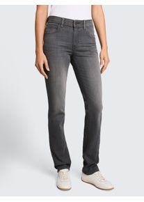 Straight-Jeans Tom Tailor "Style Alexa", Damen, Gr. 28, L&auml;nge 32, grau denim, Denim/Jeans, Obermaterial: 69% Baumwolle, 20% Polyester, 9% Viskose, 2% Elasthan. Futter: 65% Baumwolle, 35% Polyester, unifarben, gerade lang, Jeans Straight-Jeans, in 5-Pocket-Form
