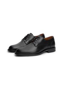 Schn&uuml;rschuh Tommy Hilfiger "CORPORATE DRESSY LTH SHOE", Herren, Gr. 44, schwarz, Nappaleder, Schuhe Schn&uuml;rschuh, Abendschuh, Festtagsschuh mit dezenten Ziern&auml;hten