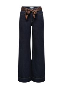 High-waist-Jeans Only "ONLMADISON BLUSH HW WD SCF DNM GUA12NOOS", Damen, Gr. S (36), L&auml;nge 32, dunkelblau denim, Denim/Jeans, Obermaterial: 91% Baumwolle, 7% Polyester, 2% Elasthan, unifarben, lang, Jeans High-waist-Jeans, Baumwollmischung, high waist, wide fit