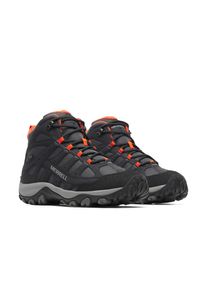 Wanderschuh Merrell "ACCENTOR 4 SPORT MID GORE-TEX", Herren, Gr. 48, schwarz (schwarz, firetail), Leder, Schuhe Wanderschuh, wasserdicht dank Gore-Tex Membrane