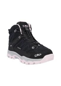 Wanderschuh CMP "KIDS RIGEL MID WP TREKKING SHOES", Jungen, Gr. 34, antracite, soft pink, Leder, Schuhe Wanderschuh, wasserdicht