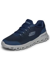 Slip-On Sneaker Skechers "GLIDE-STEP-NOLTEK", Herren, Gr. 48,5, navy, Textil, Schuhe Slip-On Sneaker, Schlupfschuh, Halbschuh, Freizeitschuh, mit Gummizug