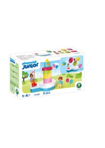 Konstruktions-Spielset Playmobil "Geburtstagstorte (72086), JUNIOR", bunt, Spielbausteine, Kinder, Kunststoff, Konstruktions-Spielset, Made in Europe