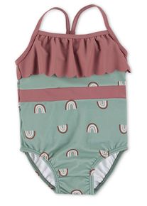Badehose Sterntaler "Badeanzug Regenbogen", M&auml;dchen, Gr. 116, Einheitsgr&ouml;&szlig;e, rosa, Obermaterial: 82% Polyamid PA. 18% Elasthan EL., Badehosen Badehose