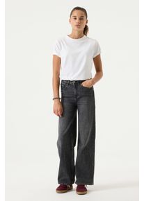 Weite Jeans Garcia "Annemay", M&auml;dchen, Gr. 164, N-Gr, medium used grau 5890, Denim/Jeans, Obermaterial: 99% Baumwolle, 1% Elasthan, weit, Jeans Weite Jeans, for GIRLS