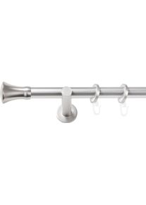 Gardinenstange SN DECO GROUP, silber (chrom matt), L:480cm &Oslash;:25mm, Gardinenstangen, Gardinenstange