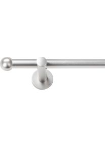 Gardinenstange SN DECO GROUP "Gardinenstange Stra&szlig;burg &Oslash; 19 mm, 1-l&auml;ufig, Fixma&szlig;, verschraubt", grau (chrom matt), L:360cm &Oslash;:19mm, Gardinenstangen, Gardinenstange