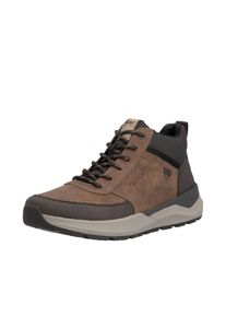 Schn&uuml;rboots Rieker, Herren, Gr. 46, braun, Lederimitat, Schuhe Schn&uuml;rboots, Winterboots, High Top Sneaker, Outdoorboots mit TEX-Membrane