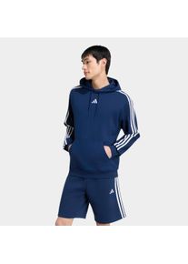 Kapuzensweatshirt adidas Sportswear "ESSENTIALS 3-STREIFEN FRENCH TERRY HOODIE", Herren, Gr. M, team navy blau 2, wei&szlig;, Sweatshirts Kapuzensweatshirt