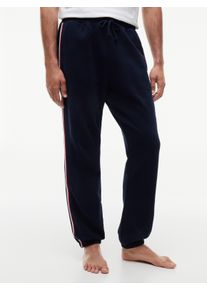 Jogginghose "TRACK", Herren, Gr. L (52), N-Gr, navy blau, Tommy Hilfiger Underwear, Hosen Jogginghose, Global Stripe Lounge-Jogginghose aus Terry