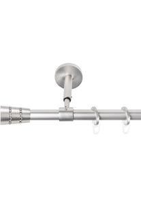 Gardinenstange SN DECO GROUP, silber (chrom matt), L:400cm &Oslash;:19mm, Gardinenstangen, Gardinenstange