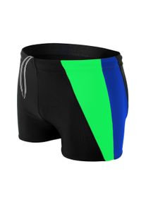 Badehose AQUARTI "Badehose Herren Badehose Kurz mit Seitlichem Streifen", Herren, Gr. XL, N-Gr, blau (schwarz, kornblumenblau, gr&uuml;n), Obermaterial: 80% Polyamid PA. 20% Elasthan EL., Badehosen Badehose